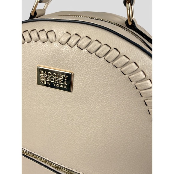 BADGLEY MISCHKA New‎ York The Ann Backpack Purse Vegan Leather Beige NWT main image 5